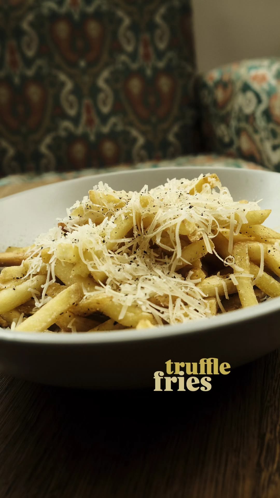 Truffle fries with parmesan